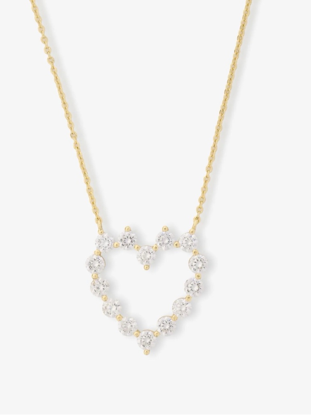 Melinda Maria She’s an Icon gold small heart necklace